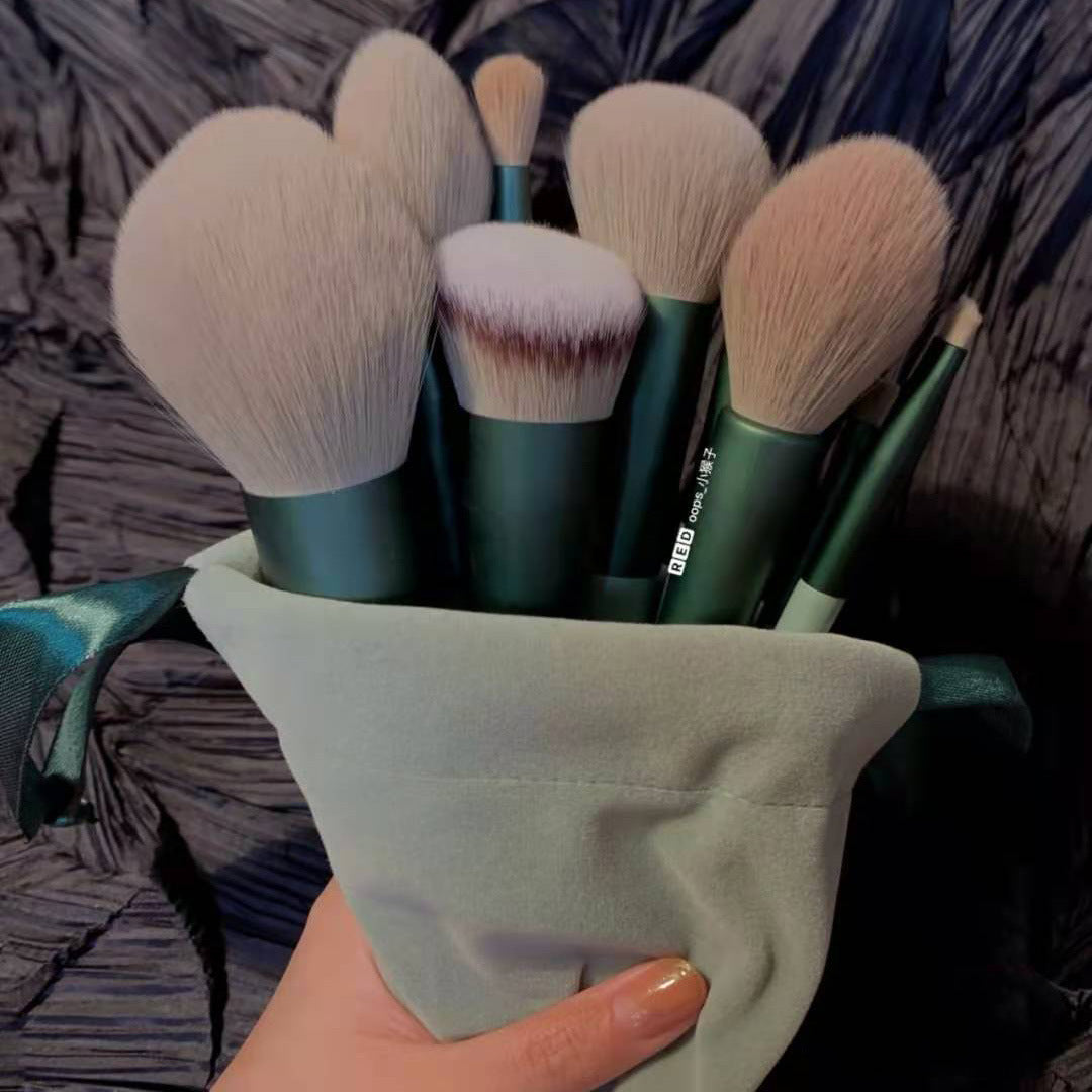 13Pcs Makeup Brush Set - Concealer, Blush, Brush, Eye Shadow, Highlighter, Foundation Brush