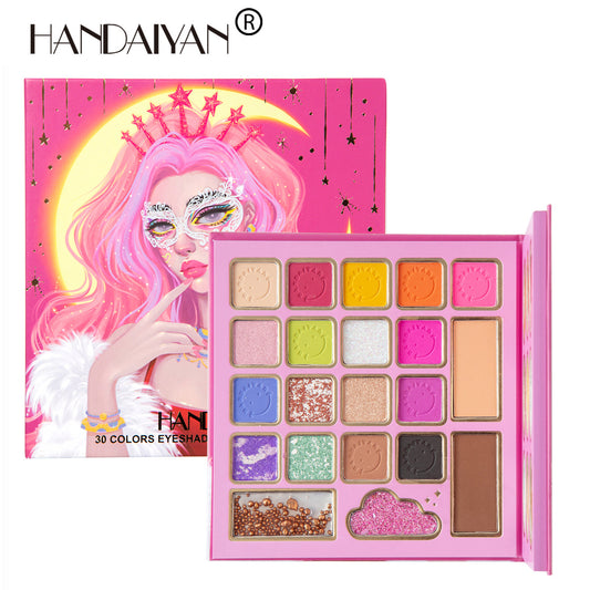 30 Colors Eyeshadow + Blush + Contouring + Highlighter Palette
