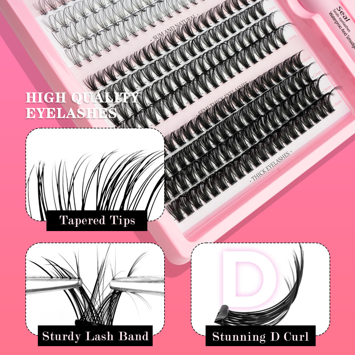 DIY Single False Eyelashes MIX Thick Natural Eyelash