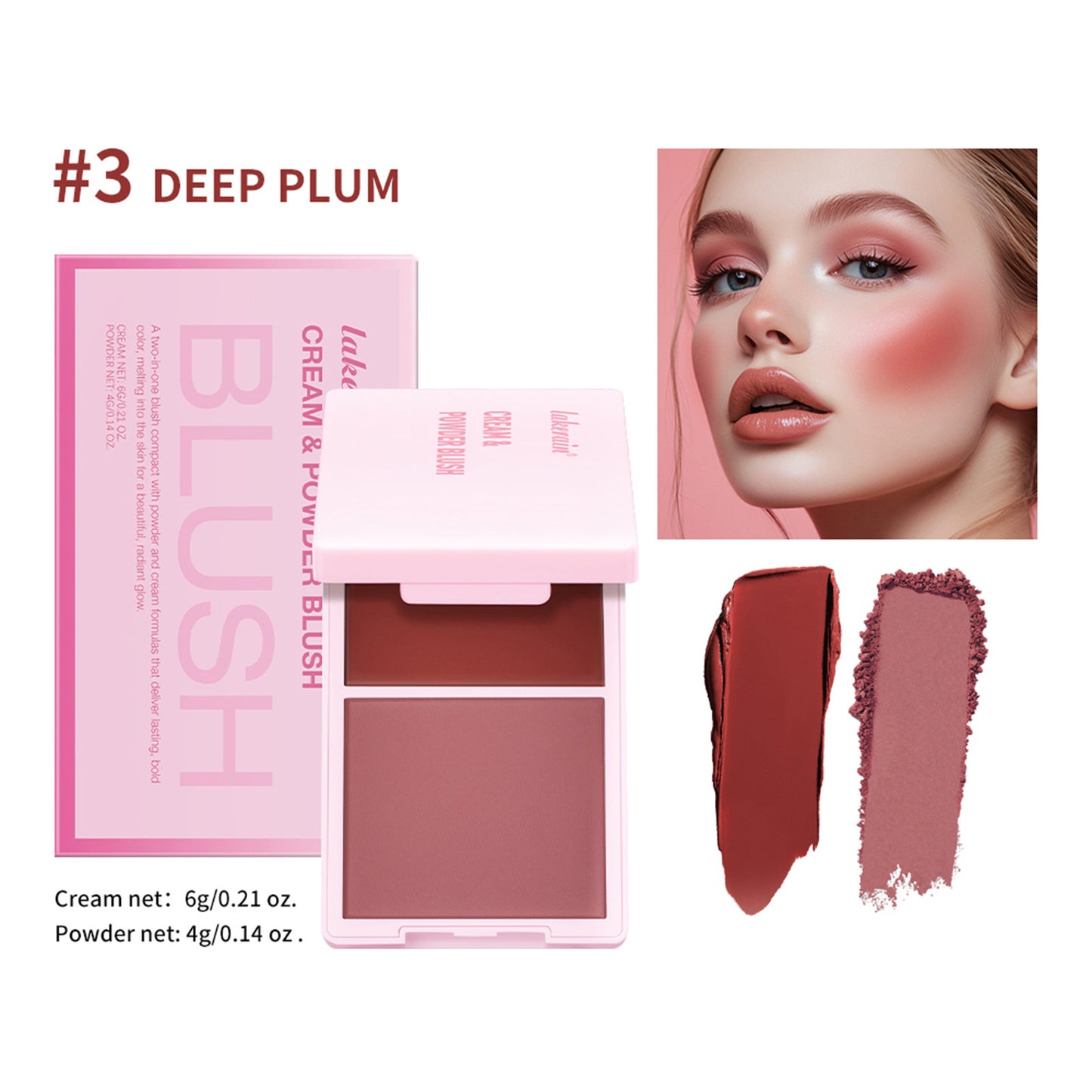 Lakerain Cream & Powder Blush