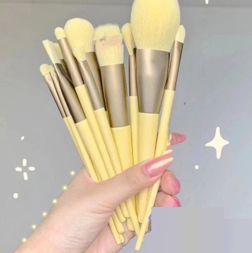 13Pcs Makeup Brush Set - Concealer, Blush, Brush, Eye Shadow, Highlighter, Foundation Brush