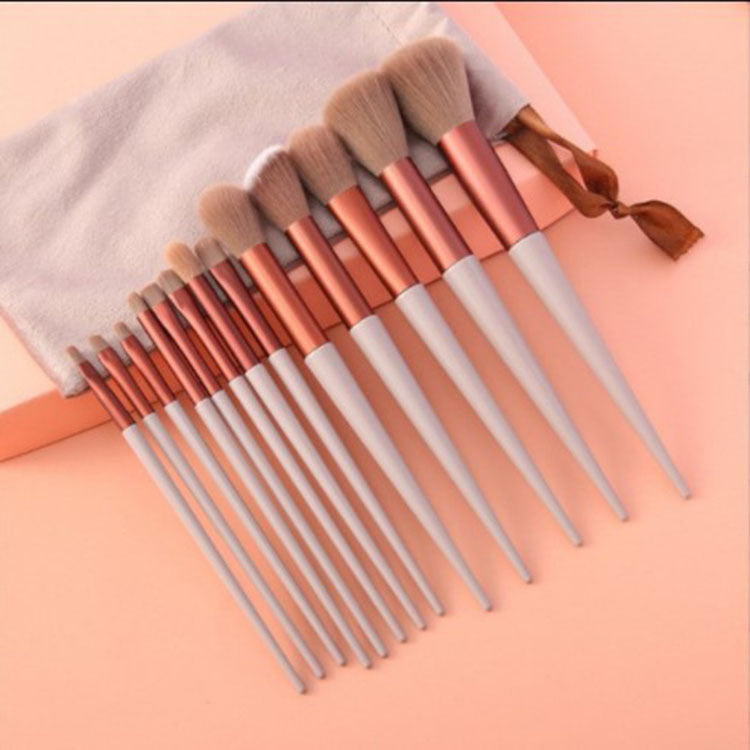 13Pcs Makeup Brush Set - Concealer, Blush, Brush, Eye Shadow, Highlighter, Foundation Brush