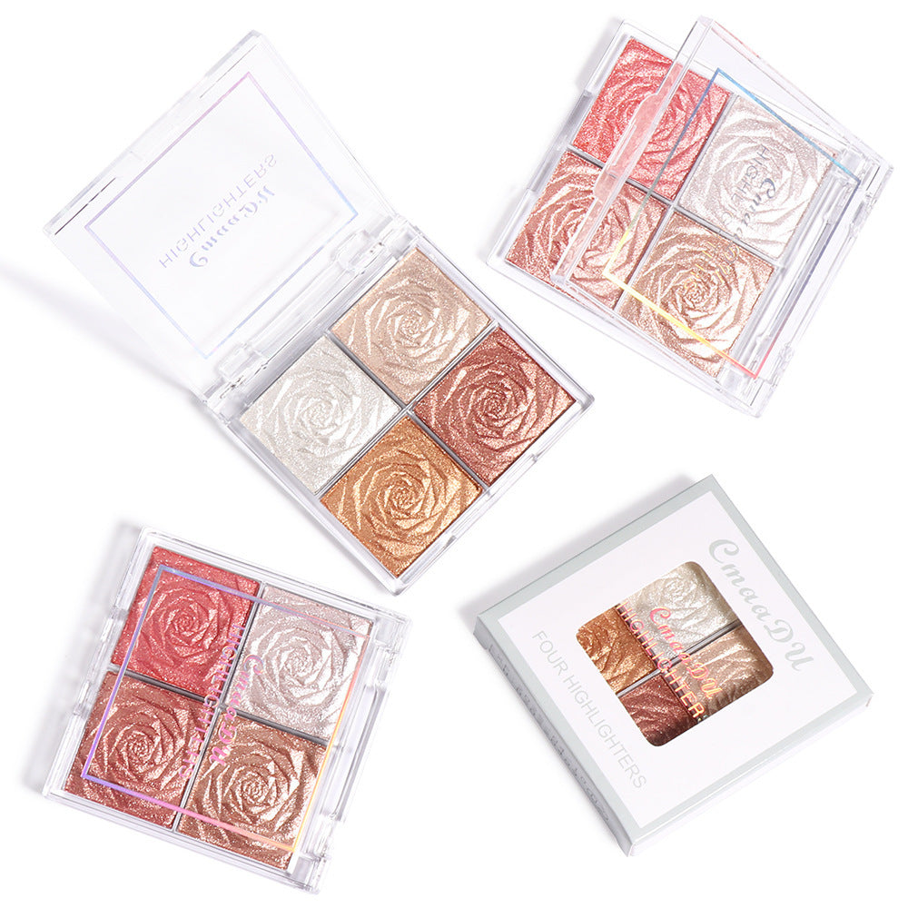 CmaaDu 4 Color : Highlighter, Eyeshadow, Bronzer & Blush