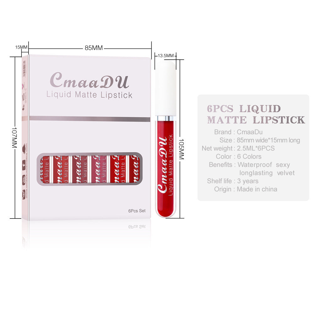 6 CmaaDU Liquid Matte Lipstick