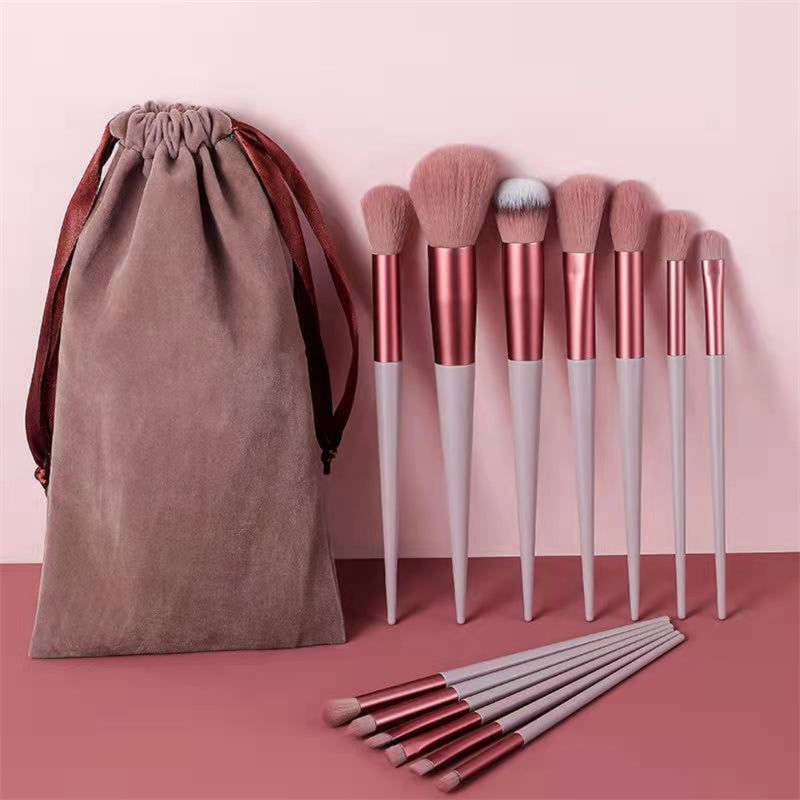13Pcs Makeup Brush Set - Concealer, Blush, Brush, Eye Shadow, Highlighter, Foundation Brush