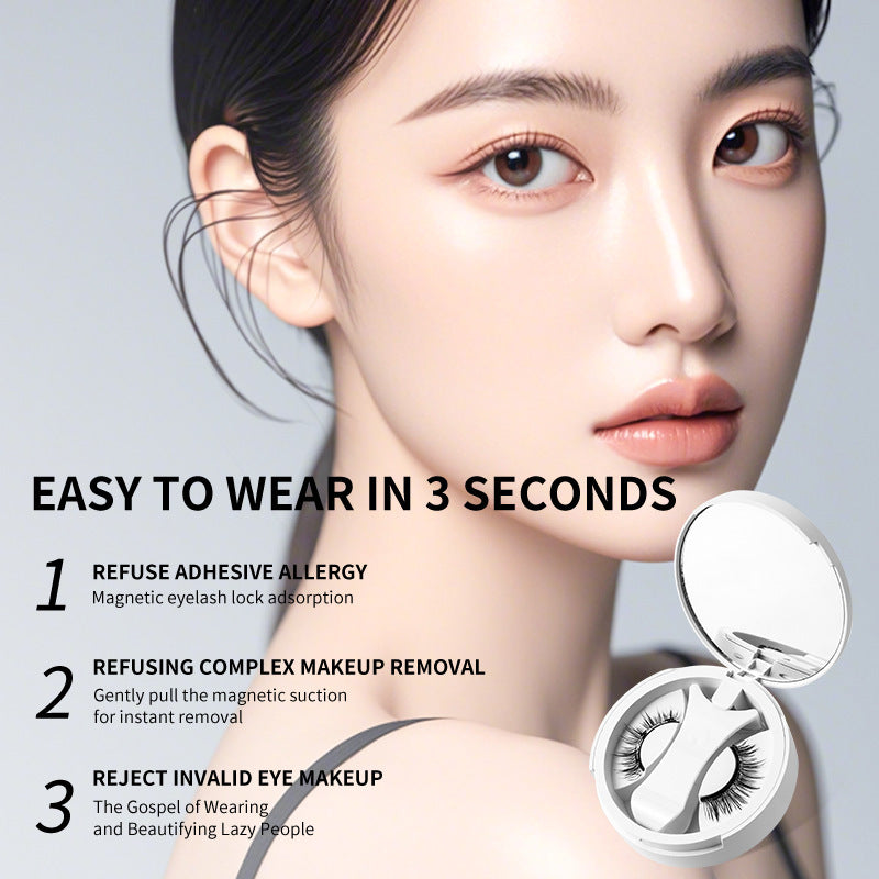 Magnetic False Eyelashes With Applicater