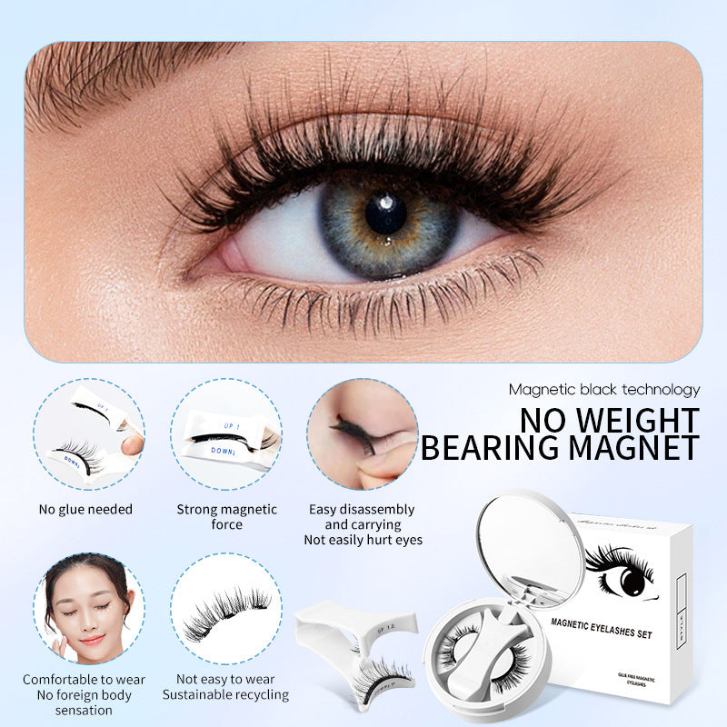 Magnetic False Eyelashes With Applicater