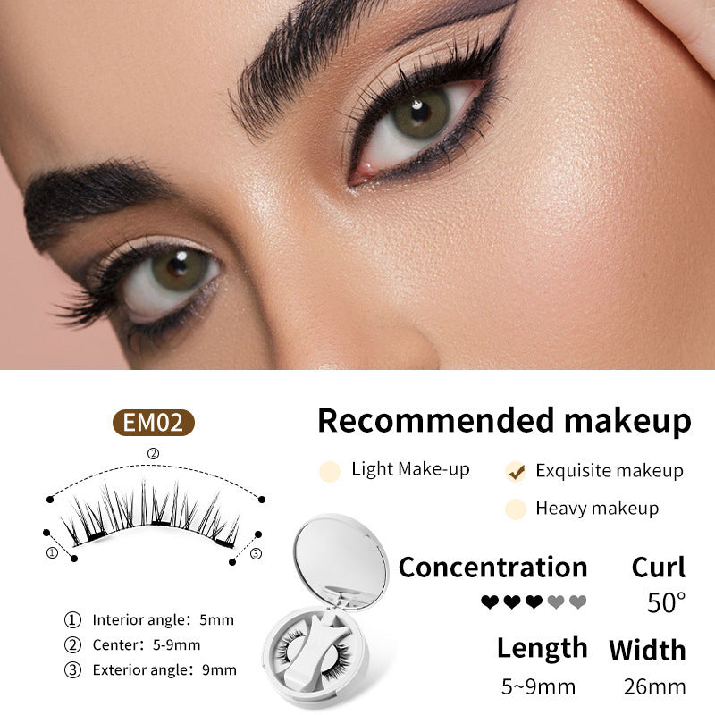 Magnetic False Eyelashes With Applicater
