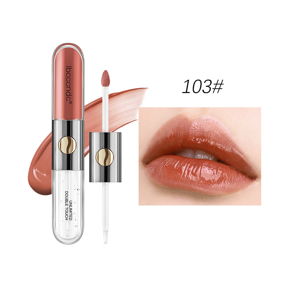 Double-headed Matte Finish & Mirror Effect Lipstick